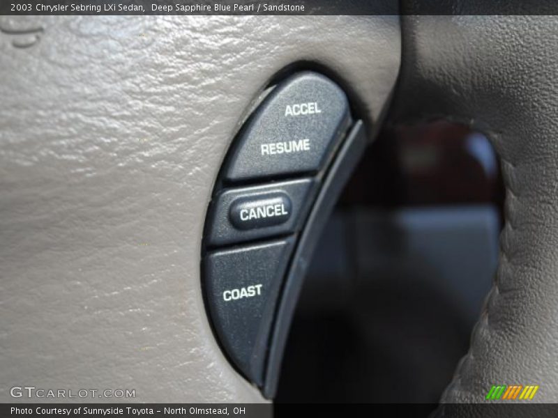 Deep Sapphire Blue Pearl / Sandstone 2003 Chrysler Sebring LXi Sedan