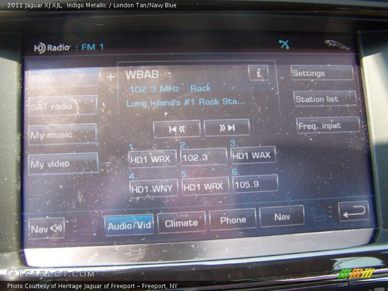 Indigo Metallic / London Tan/Navy Blue 2011 Jaguar XJ XJL