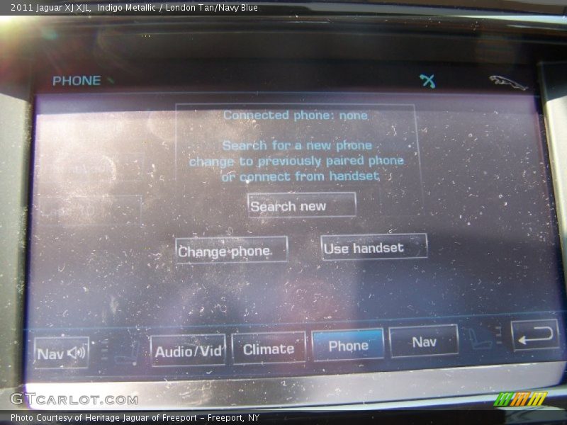 Indigo Metallic / London Tan/Navy Blue 2011 Jaguar XJ XJL