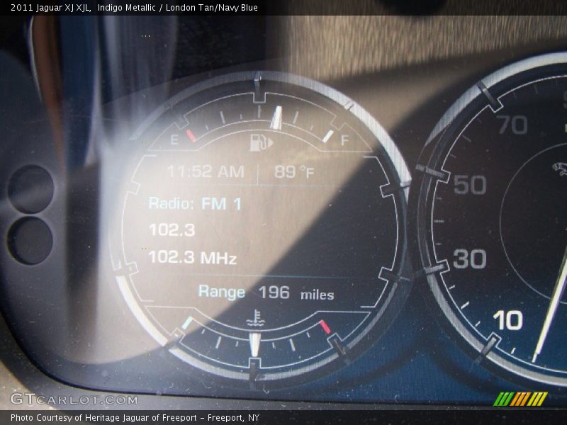 Indigo Metallic / London Tan/Navy Blue 2011 Jaguar XJ XJL