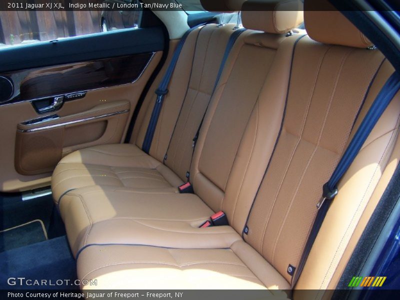 Indigo Metallic / London Tan/Navy Blue 2011 Jaguar XJ XJL