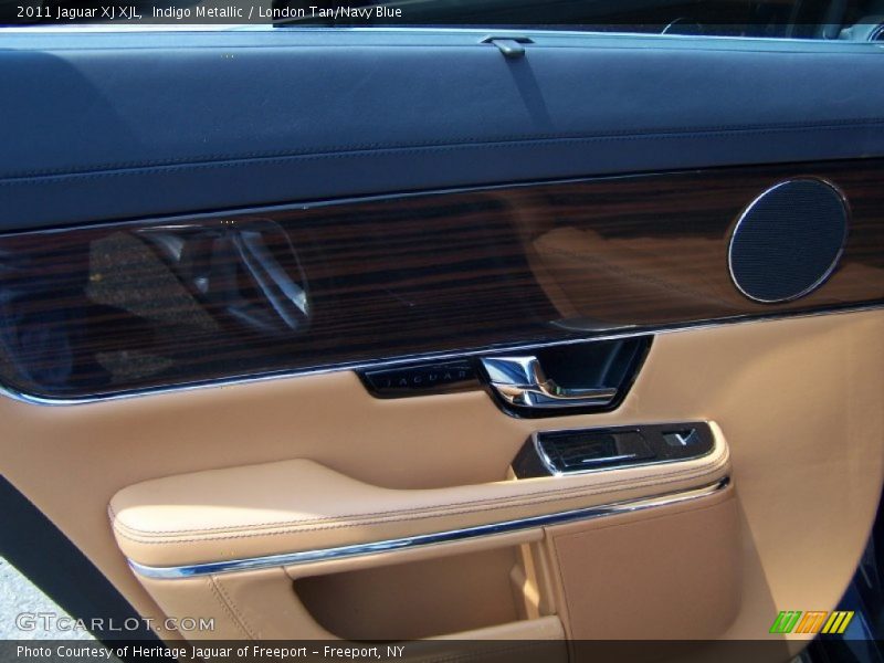 Indigo Metallic / London Tan/Navy Blue 2011 Jaguar XJ XJL