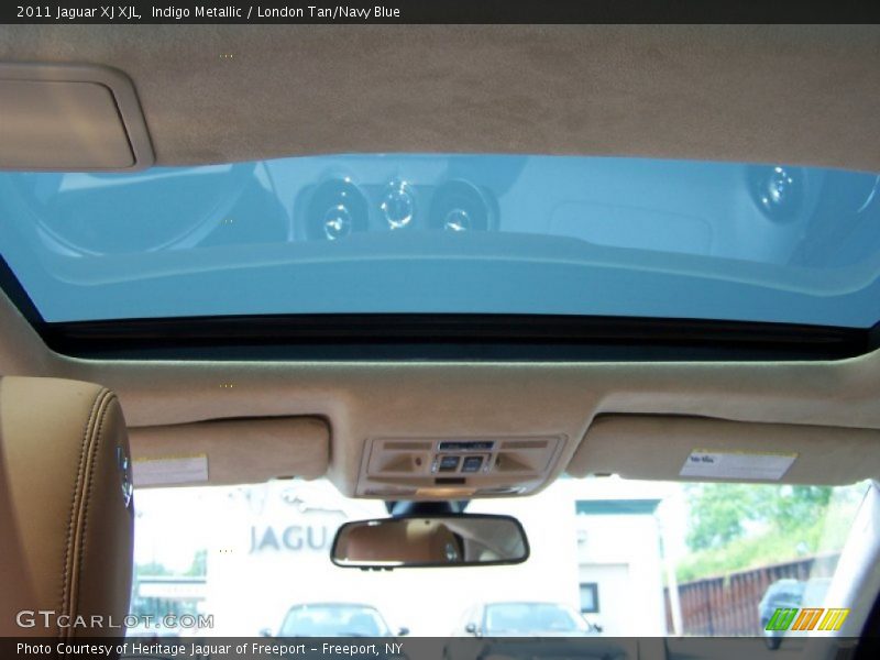 Indigo Metallic / London Tan/Navy Blue 2011 Jaguar XJ XJL