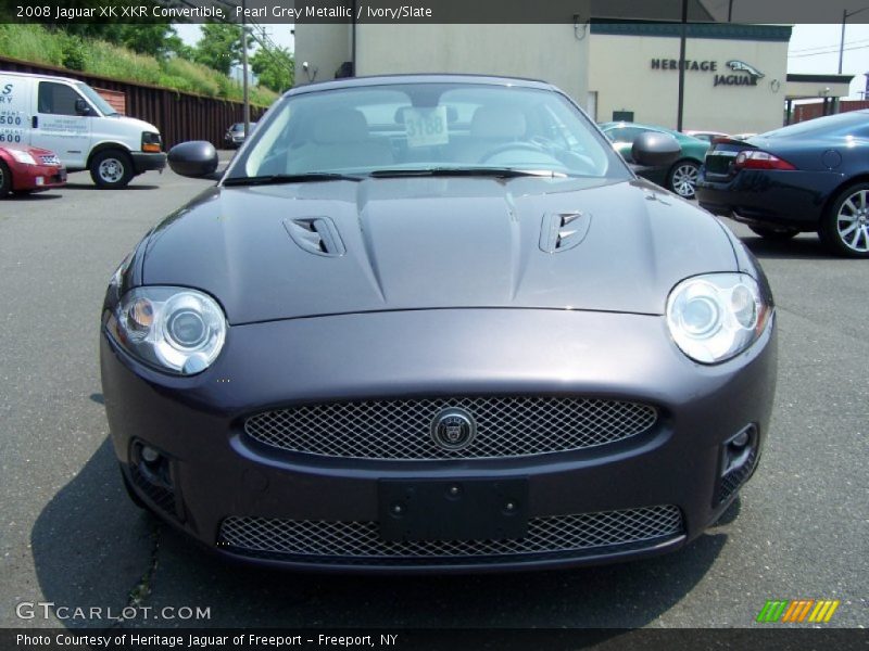 Pearl Grey Metallic / Ivory/Slate 2008 Jaguar XK XKR Convertible