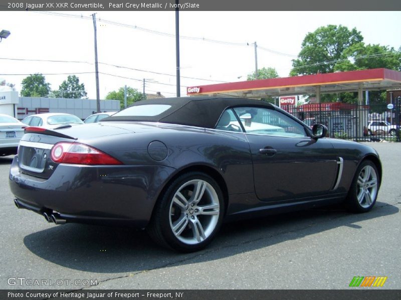 Pearl Grey Metallic / Ivory/Slate 2008 Jaguar XK XKR Convertible