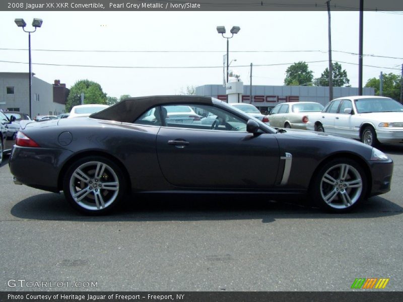 Pearl Grey Metallic / Ivory/Slate 2008 Jaguar XK XKR Convertible