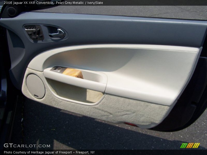 Pearl Grey Metallic / Ivory/Slate 2008 Jaguar XK XKR Convertible