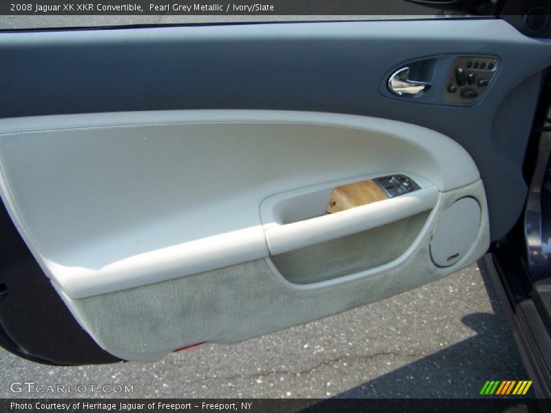 Pearl Grey Metallic / Ivory/Slate 2008 Jaguar XK XKR Convertible