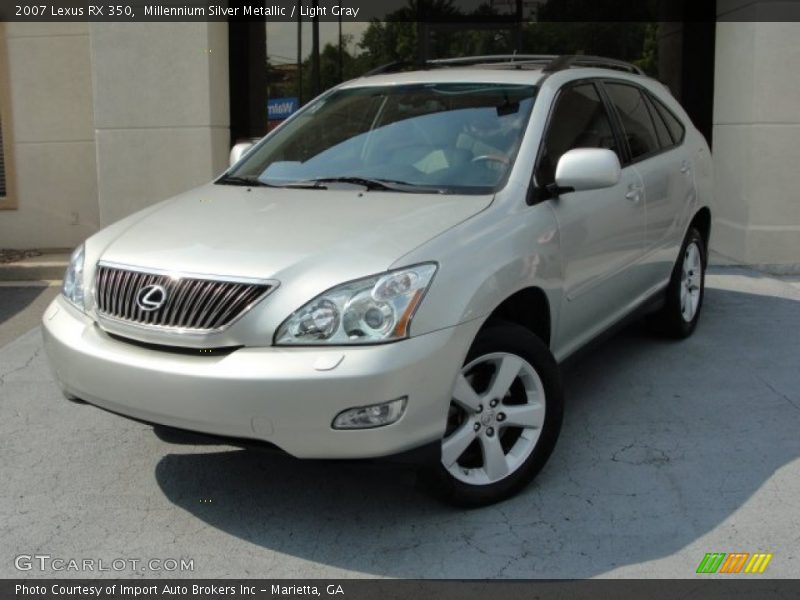 Millennium Silver Metallic / Light Gray 2007 Lexus RX 350