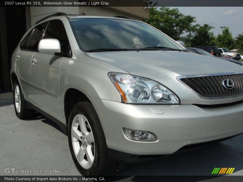 Millennium Silver Metallic / Light Gray 2007 Lexus RX 350