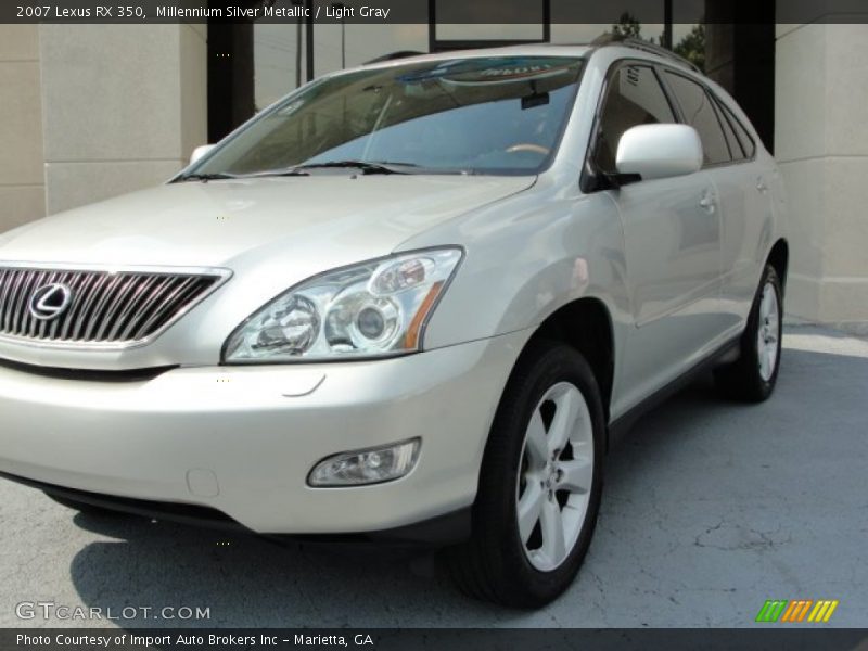 Millennium Silver Metallic / Light Gray 2007 Lexus RX 350
