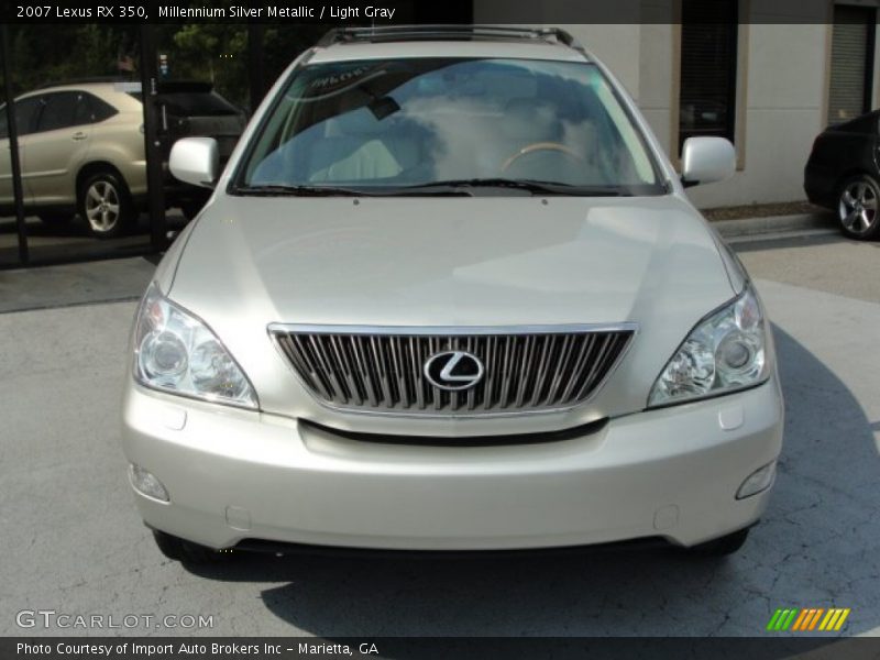 Millennium Silver Metallic / Light Gray 2007 Lexus RX 350
