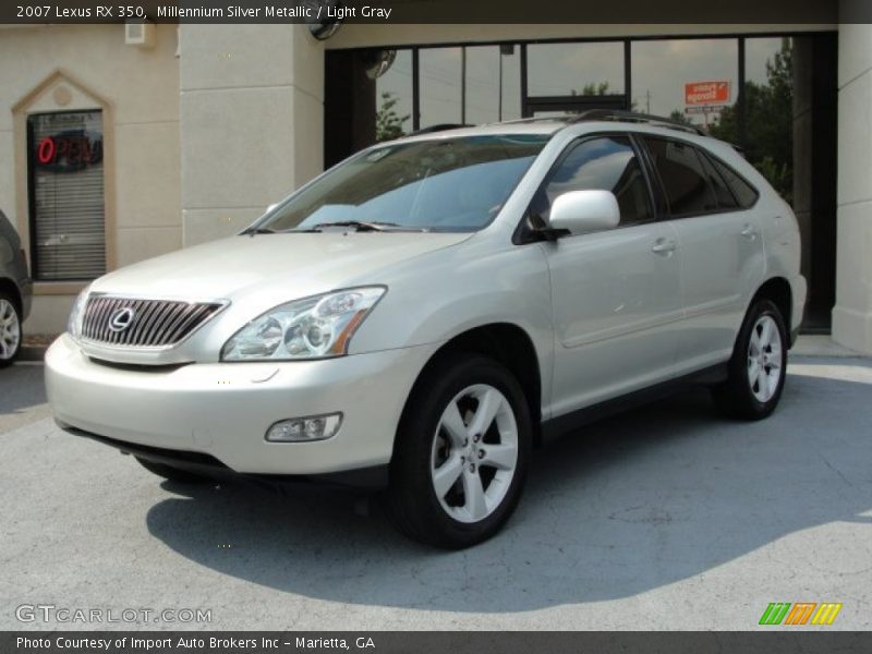 Millennium Silver Metallic / Light Gray 2007 Lexus RX 350