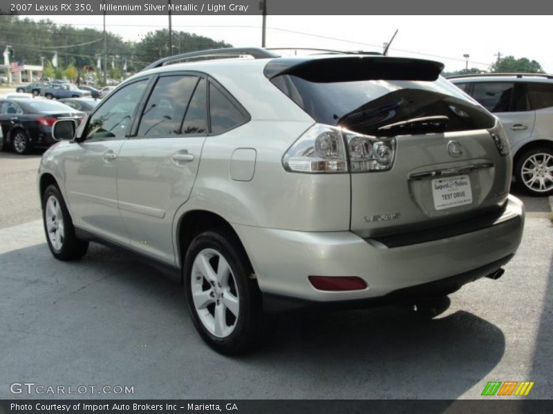 Millennium Silver Metallic / Light Gray 2007 Lexus RX 350