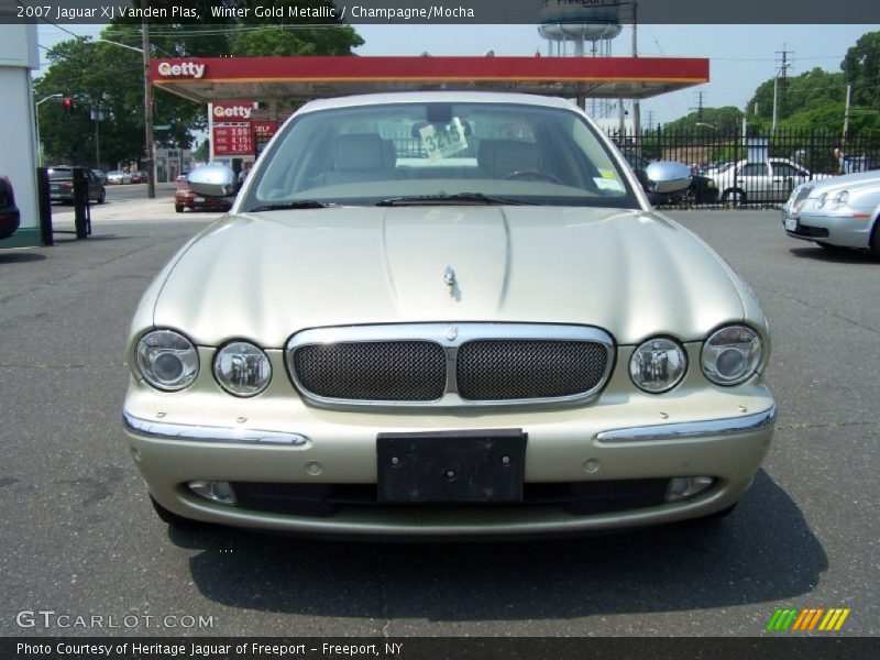 Winter Gold Metallic / Champagne/Mocha 2007 Jaguar XJ Vanden Plas