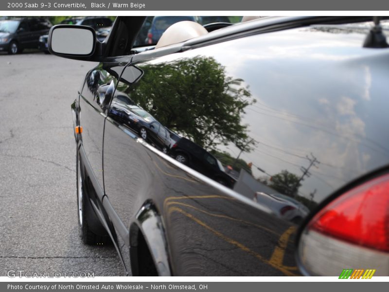 Black / Warm Beige 2000 Saab 9-3 Convertible