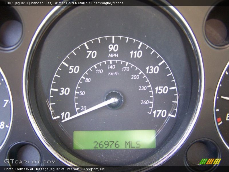 Winter Gold Metallic / Champagne/Mocha 2007 Jaguar XJ Vanden Plas