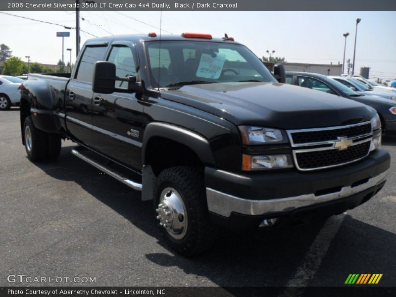 Black / Dark Charcoal 2006 Chevrolet Silverado 3500 LT Crew Cab 4x4 Dually
