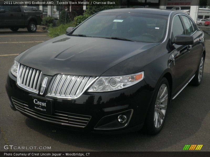 Tuxedo Black Metallic / Charcoal Black 2011 Lincoln MKS EcoBoost AWD