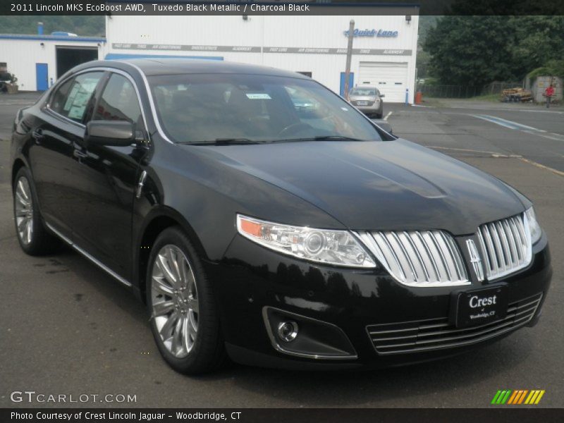 Tuxedo Black Metallic / Charcoal Black 2011 Lincoln MKS EcoBoost AWD