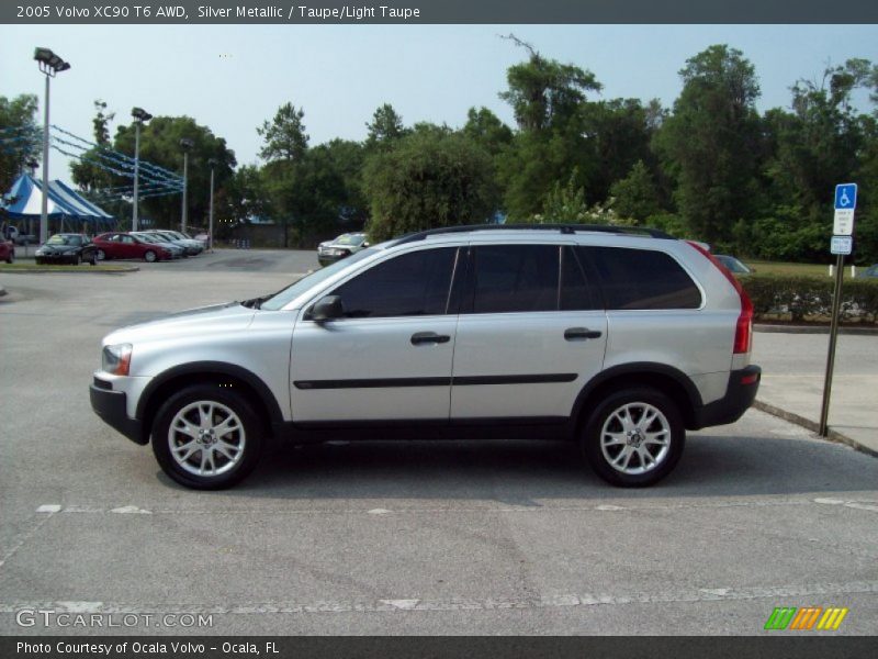 Silver Metallic / Taupe/Light Taupe 2005 Volvo XC90 T6 AWD