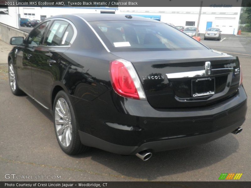 Tuxedo Black Metallic / Charcoal Black 2011 Lincoln MKS EcoBoost AWD