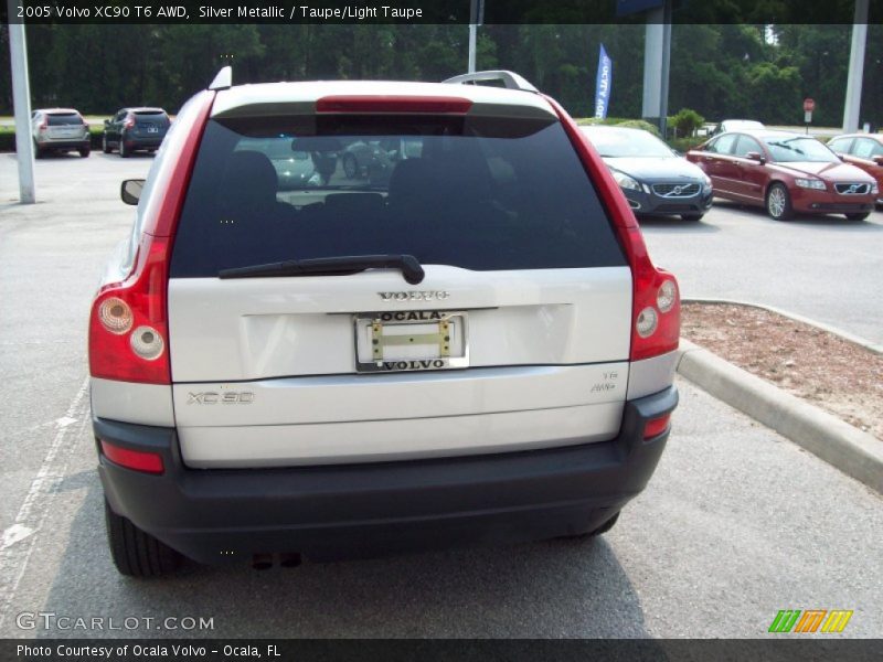 Silver Metallic / Taupe/Light Taupe 2005 Volvo XC90 T6 AWD