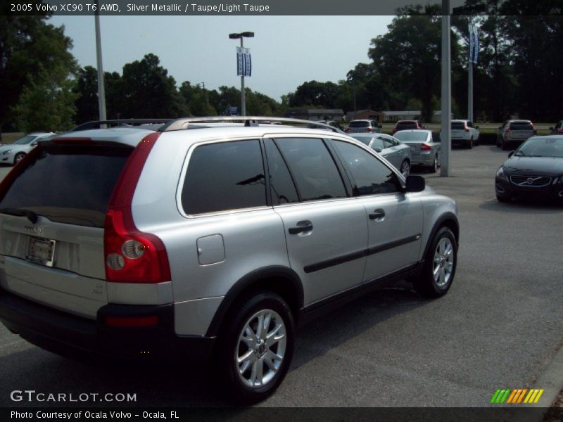 Silver Metallic / Taupe/Light Taupe 2005 Volvo XC90 T6 AWD