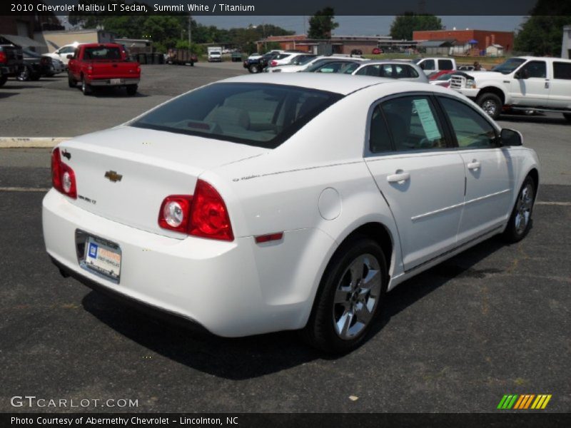 Summit White / Titanium 2010 Chevrolet Malibu LT Sedan
