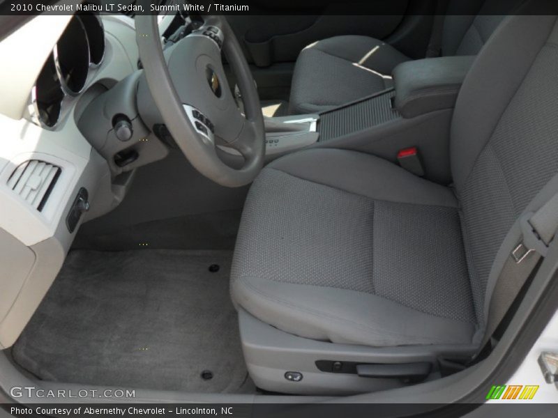 Summit White / Titanium 2010 Chevrolet Malibu LT Sedan