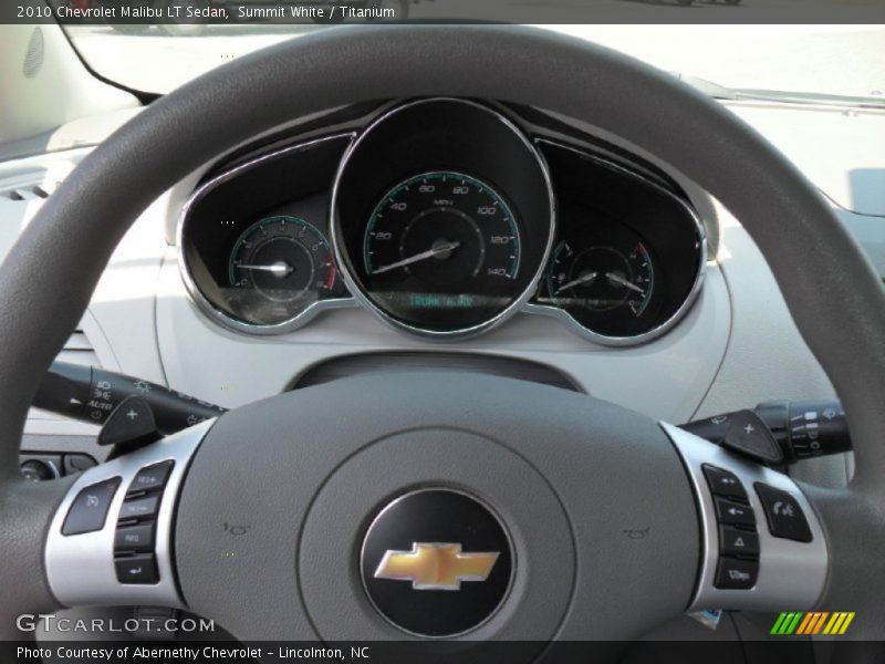 Summit White / Titanium 2010 Chevrolet Malibu LT Sedan