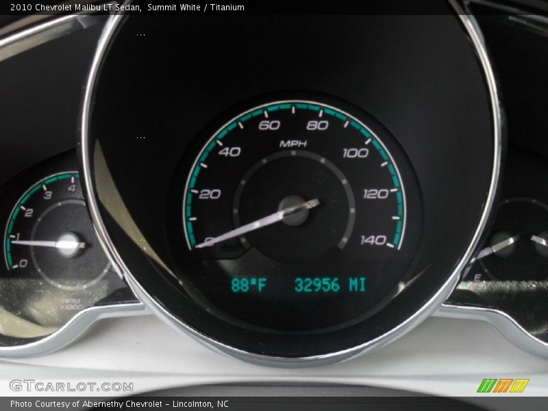 Summit White / Titanium 2010 Chevrolet Malibu LT Sedan