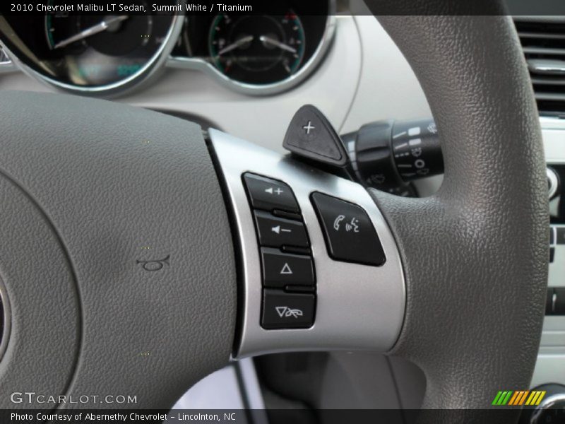Summit White / Titanium 2010 Chevrolet Malibu LT Sedan