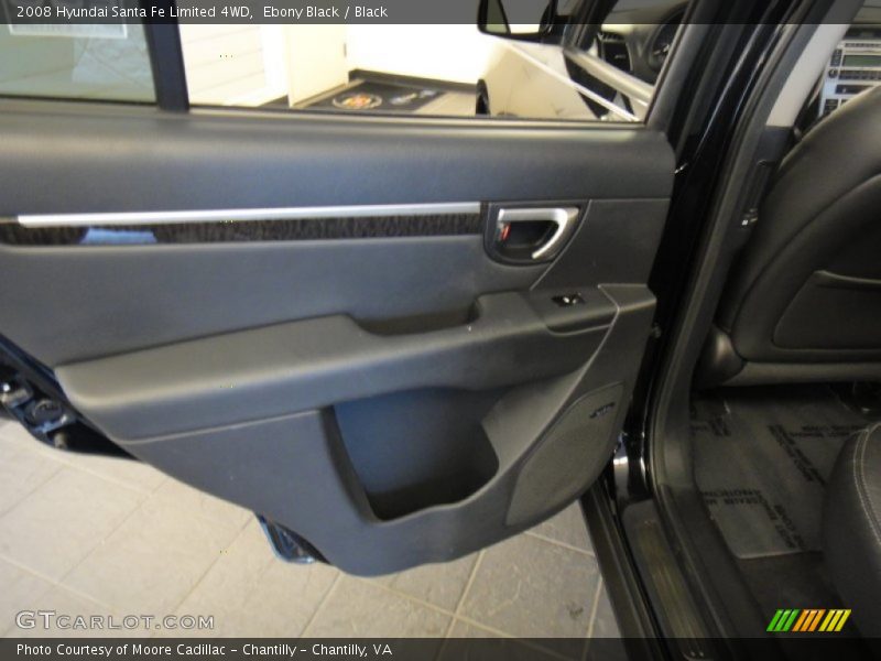 Ebony Black / Black 2008 Hyundai Santa Fe Limited 4WD