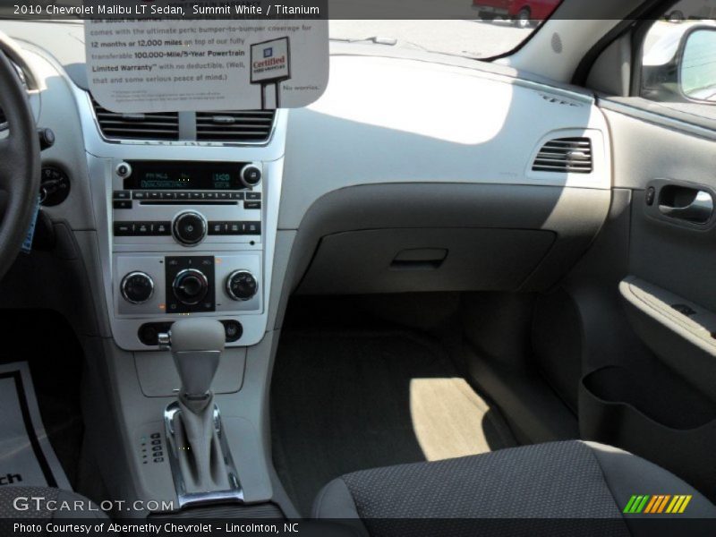 Summit White / Titanium 2010 Chevrolet Malibu LT Sedan