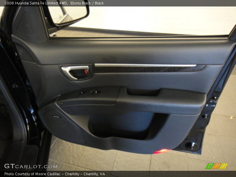 Ebony Black / Black 2008 Hyundai Santa Fe Limited 4WD