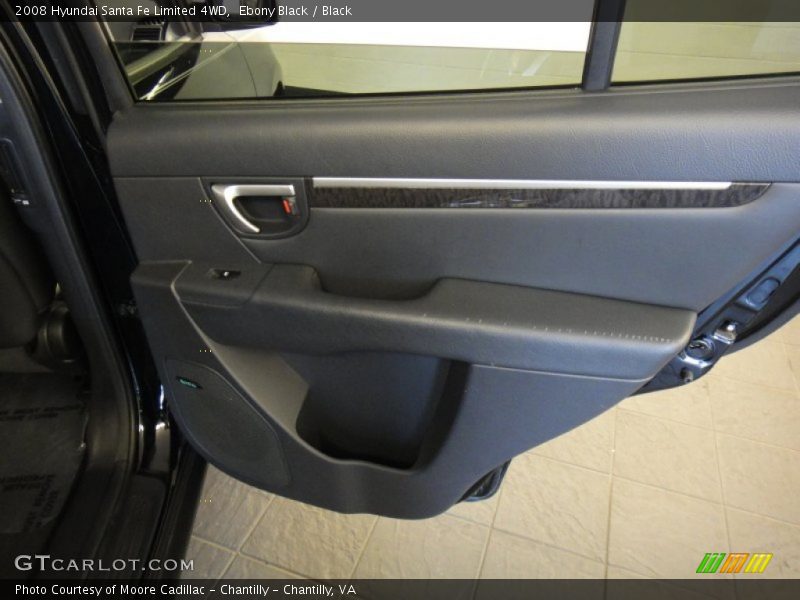 Ebony Black / Black 2008 Hyundai Santa Fe Limited 4WD