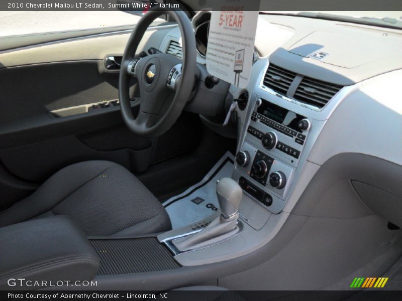 Summit White / Titanium 2010 Chevrolet Malibu LT Sedan