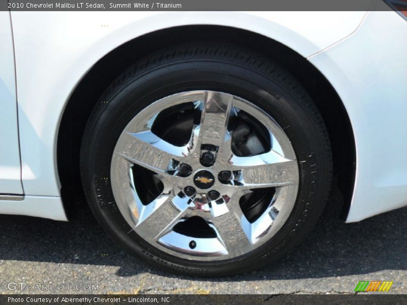 Summit White / Titanium 2010 Chevrolet Malibu LT Sedan