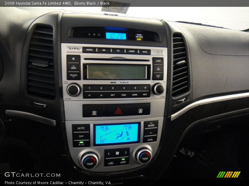 Ebony Black / Black 2008 Hyundai Santa Fe Limited 4WD