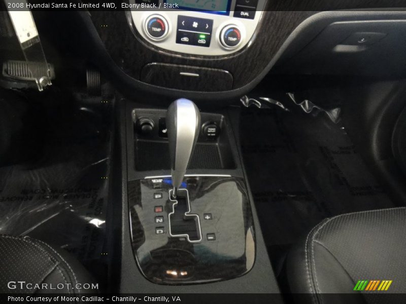 Ebony Black / Black 2008 Hyundai Santa Fe Limited 4WD