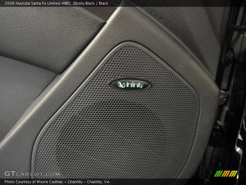 Ebony Black / Black 2008 Hyundai Santa Fe Limited 4WD