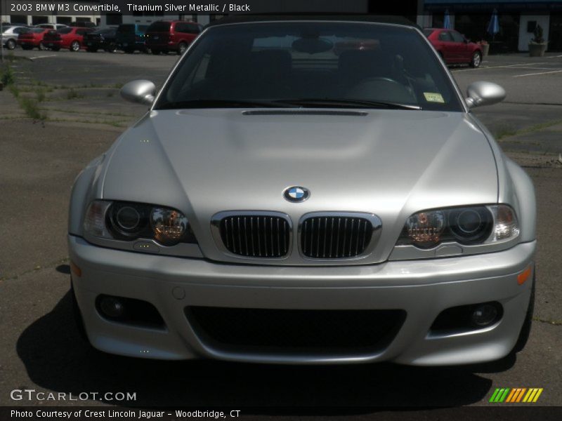 Titanium Silver Metallic / Black 2003 BMW M3 Convertible