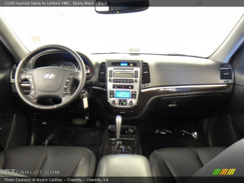 Ebony Black / Black 2008 Hyundai Santa Fe Limited 4WD