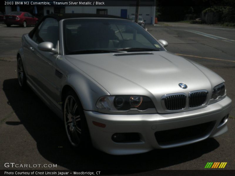 Titanium Silver Metallic / Black 2003 BMW M3 Convertible