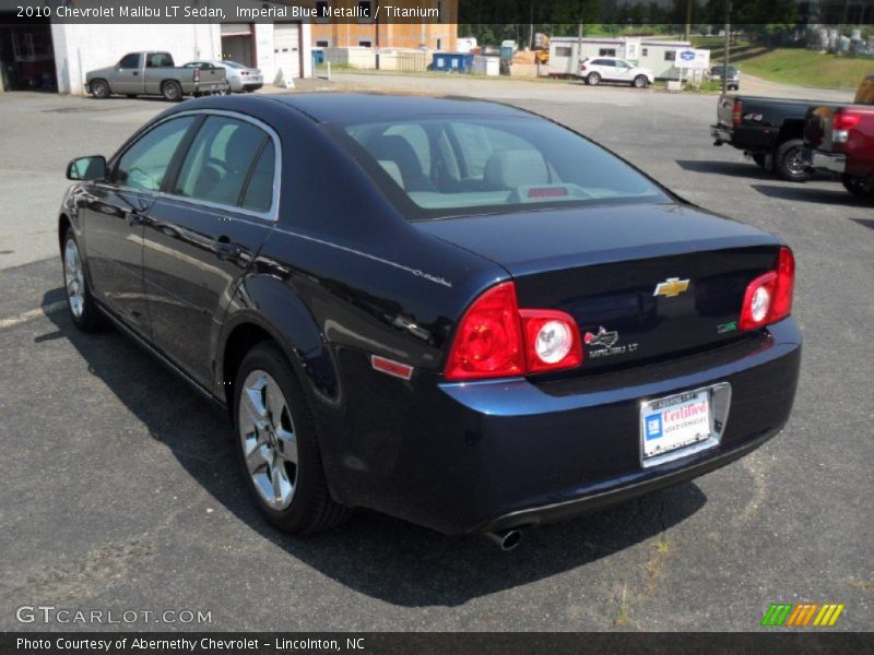 Imperial Blue Metallic / Titanium 2010 Chevrolet Malibu LT Sedan