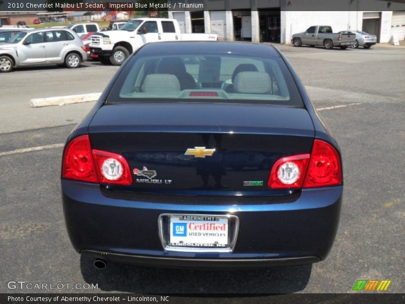 Imperial Blue Metallic / Titanium 2010 Chevrolet Malibu LT Sedan