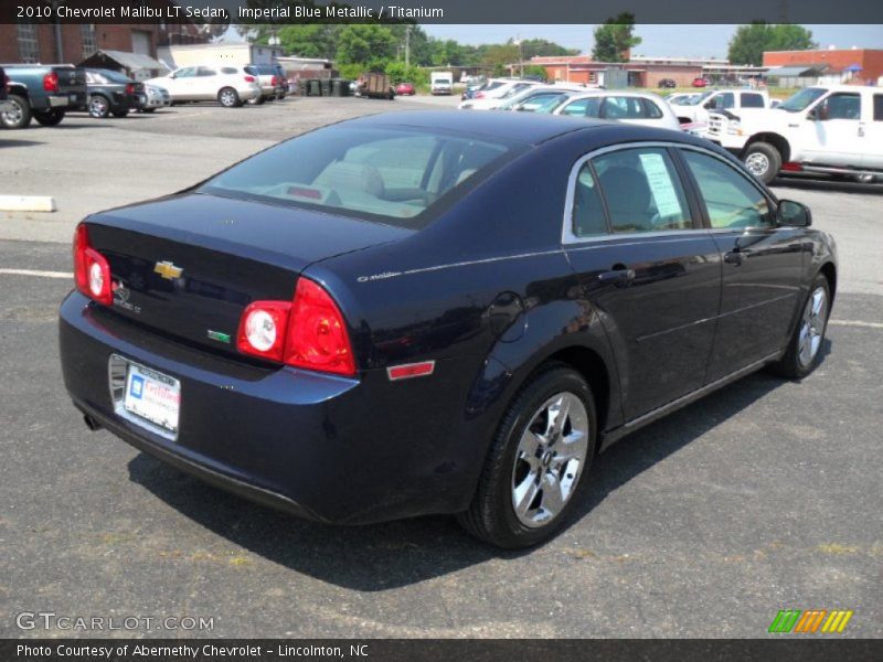 Imperial Blue Metallic / Titanium 2010 Chevrolet Malibu LT Sedan