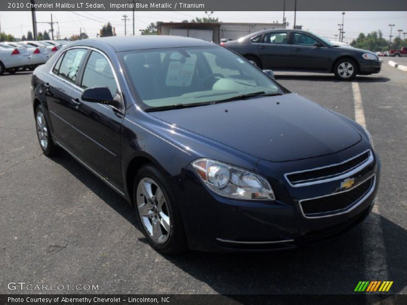 Imperial Blue Metallic / Titanium 2010 Chevrolet Malibu LT Sedan