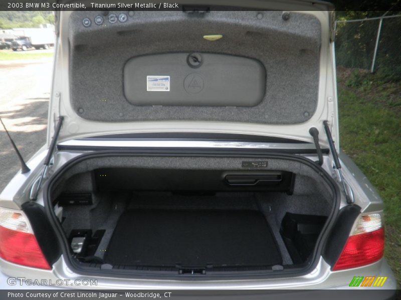Titanium Silver Metallic / Black 2003 BMW M3 Convertible